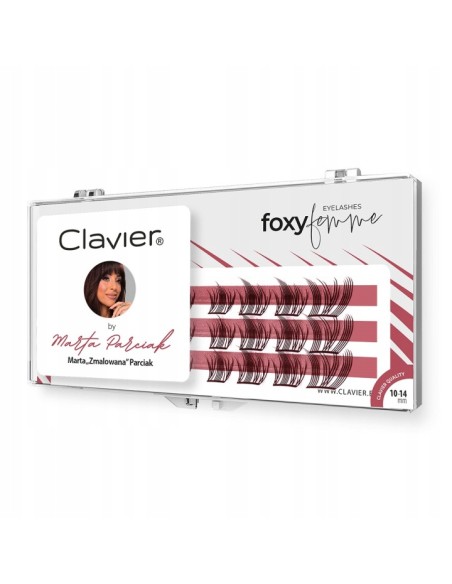 CLAVIER Kępki rzęs FOXY FEMME 10-14 mm, 1 op